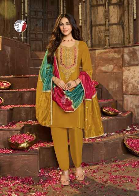 Anju Fabrics Raj Kothi Vol 2 Natural Crepe Kurti Combo Collection Wholesale Rate ( 6 Pcs Catalog )