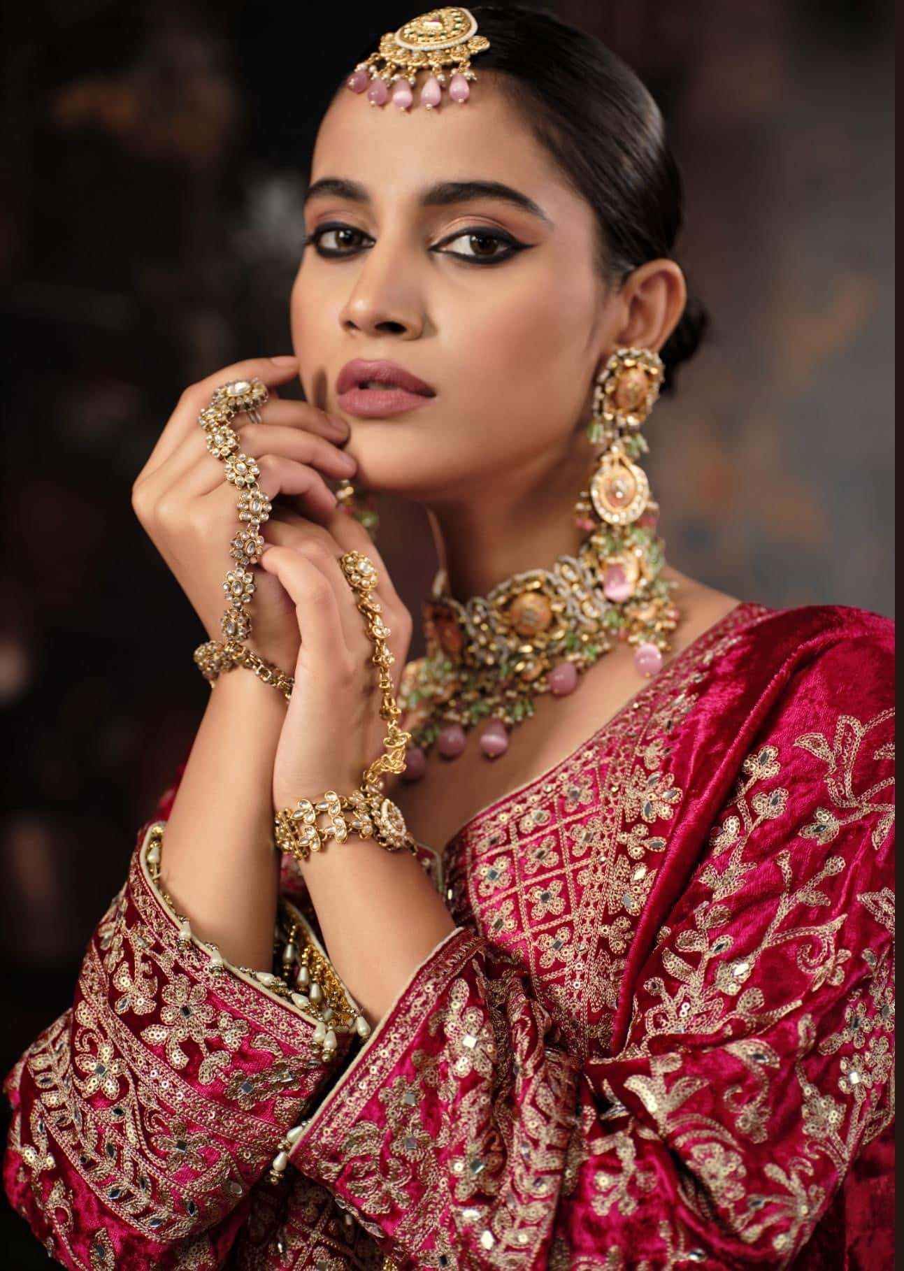 Ibiza Mehr Latest Designer Velvet Suit Catalog Wholesale Price