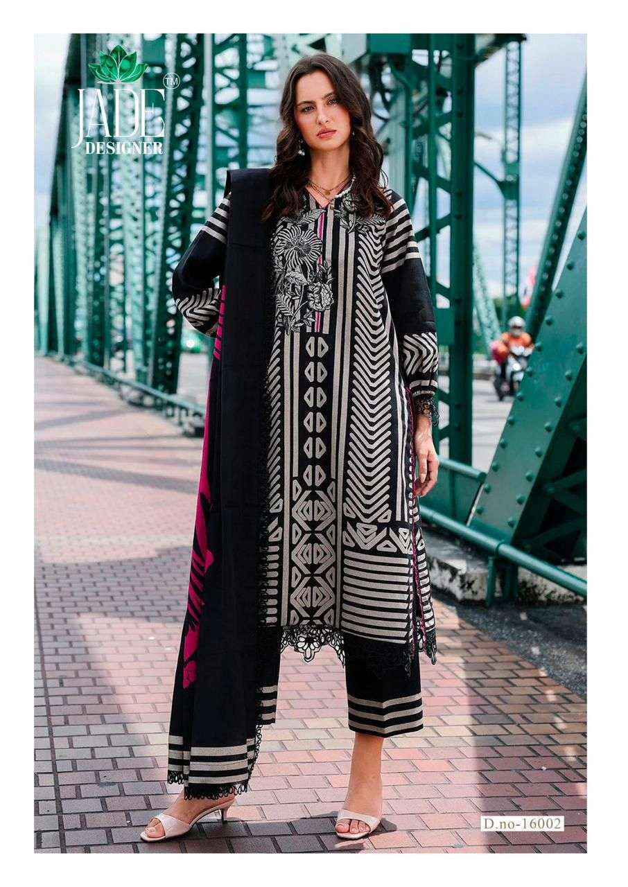 Jade Crimsons Vol 16 Cambric Cotton Salwar Kameez Wholesale Rate ( 6 Pcs Catalog )