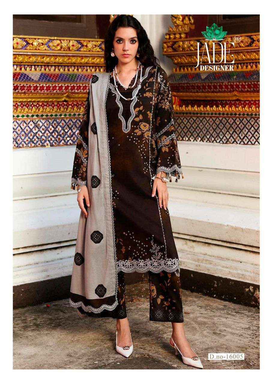 Jade Crimsons Vol 16 Cambric Cotton Salwar Kameez Wholesale Rate ( 6 Pcs Catalog )