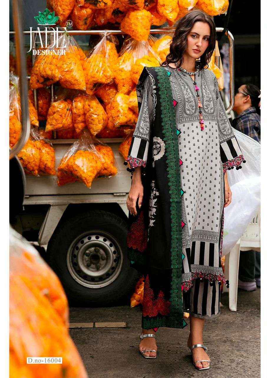 Jade Crimsons Vol 16 Cambric Cotton Salwar Kameez Wholesale Rate ( 6 Pcs Catalog )