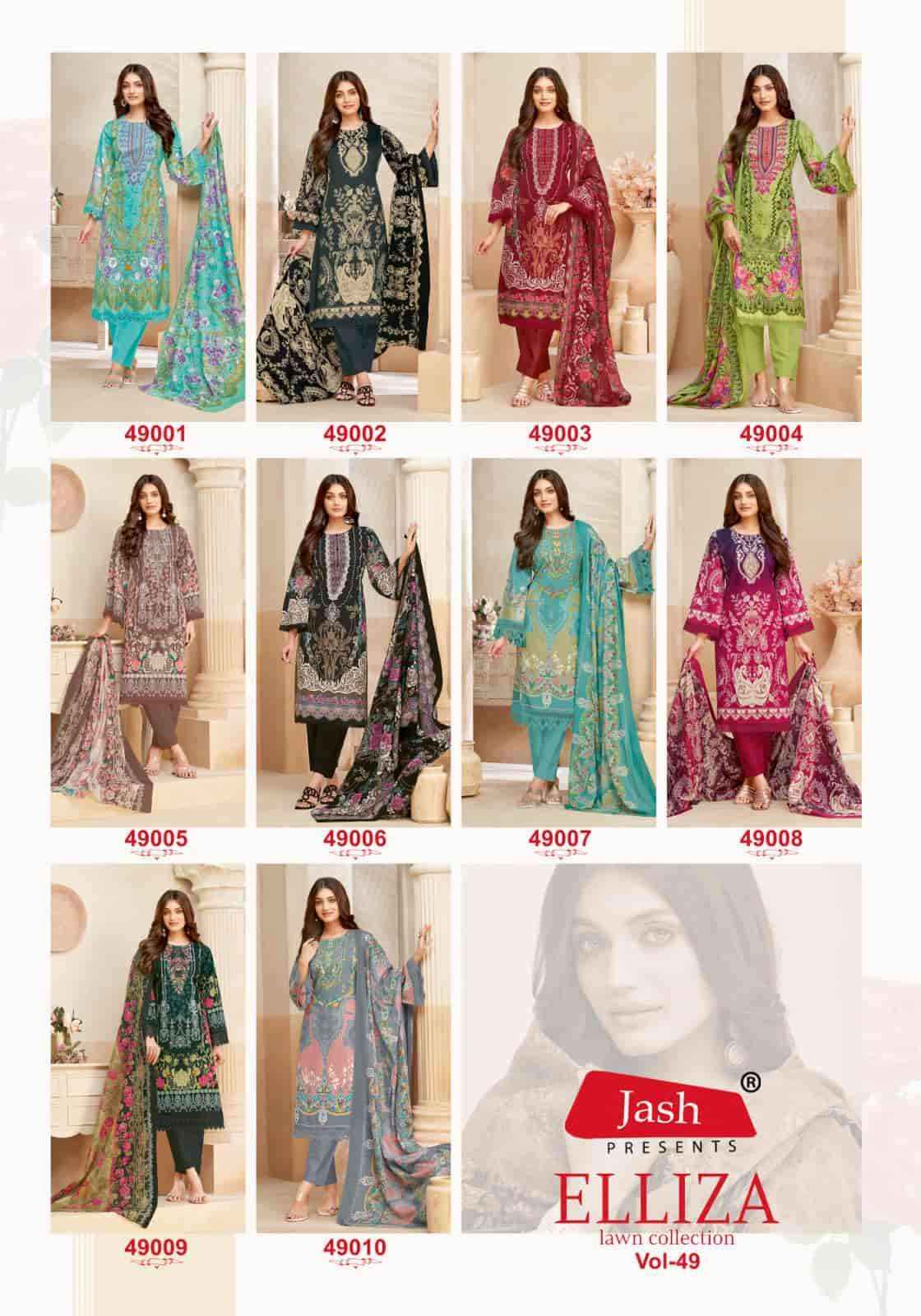 Jash Elliza Vol 49 Pure Cotton Salwar Kameez Wholesale Rate ( 10 Pcs Catalog )