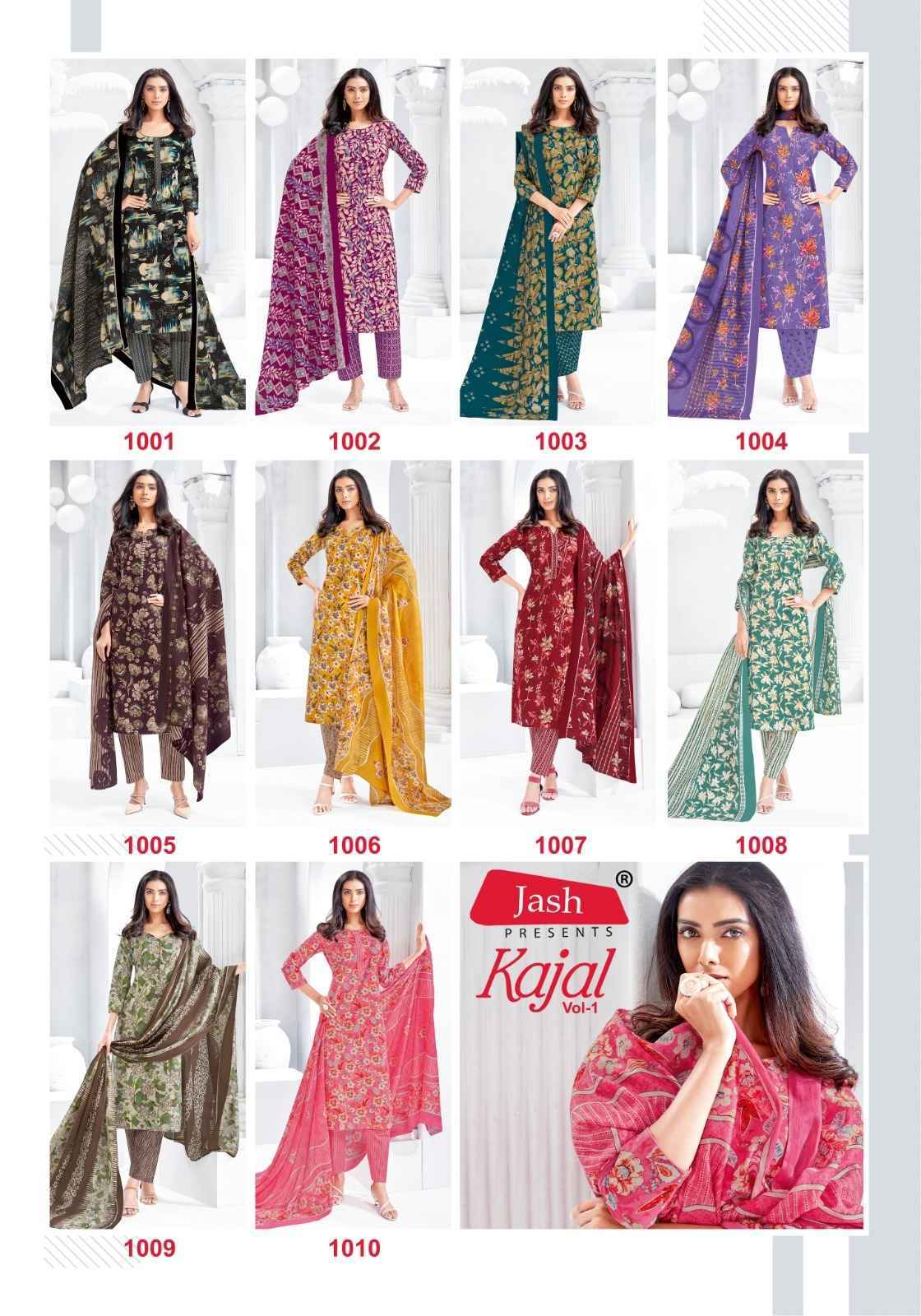 Jash Kajal Vol 1 Cotton Kurti Combo Collection Wholesale Rate ( 10 Pcs Catalog )