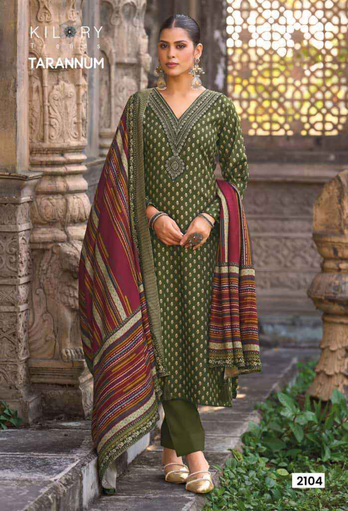 Kilory Trendz Tarannum Viscose Pashmina Dress Material New Catalogue ( 6 pcs Catalogue )