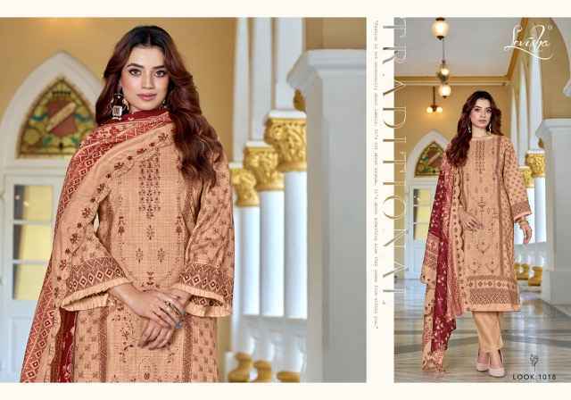 Levisha Madhubala Vol 9 Lawn Cotton Salwar Kameez Wholesale Rate ( 6 Pcs Catalog )