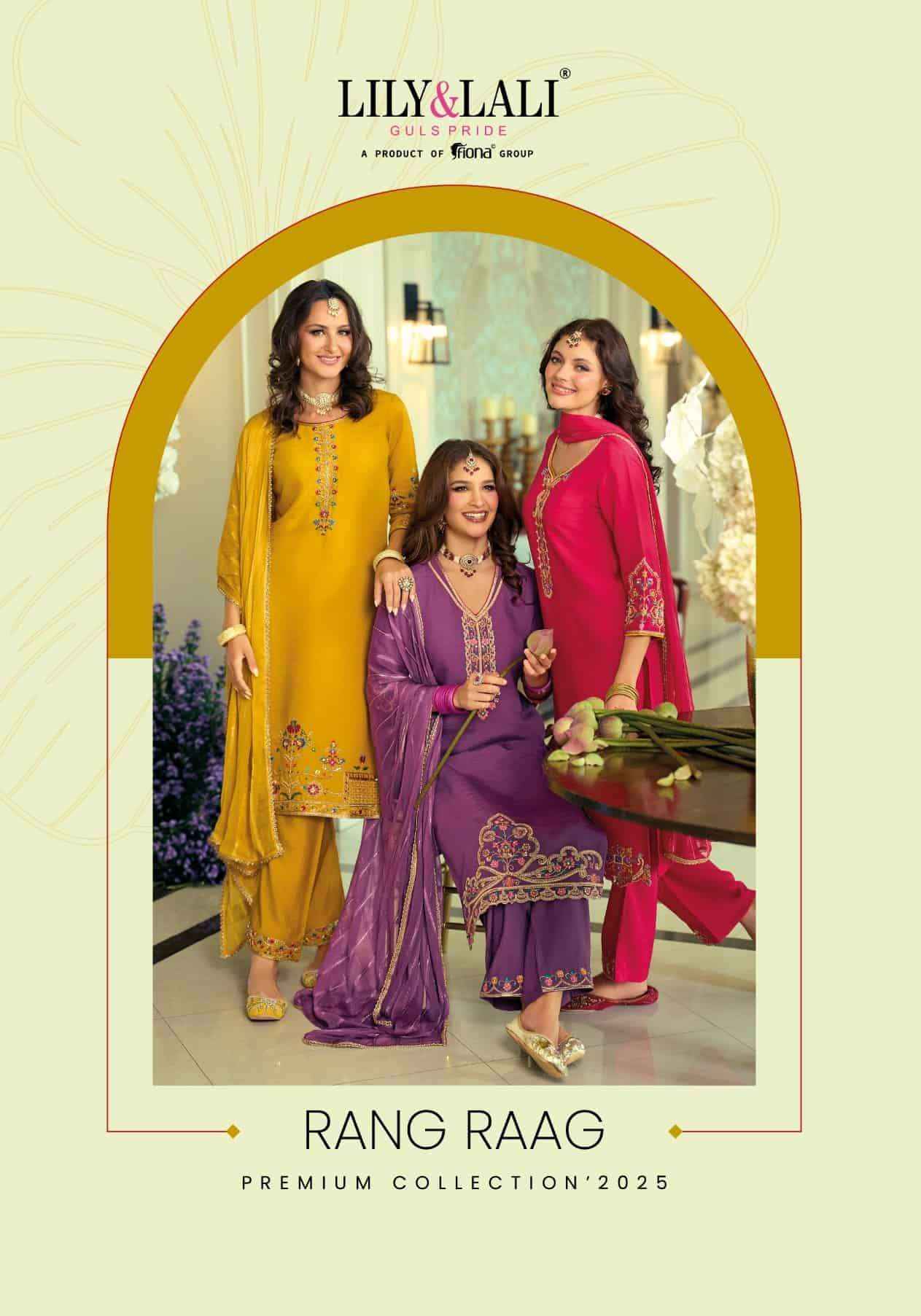Lily And Lali Rang Raag Premium Design Kurti Pant Dupatta Set Wholesale Price ( 4 Pcs Catalog )