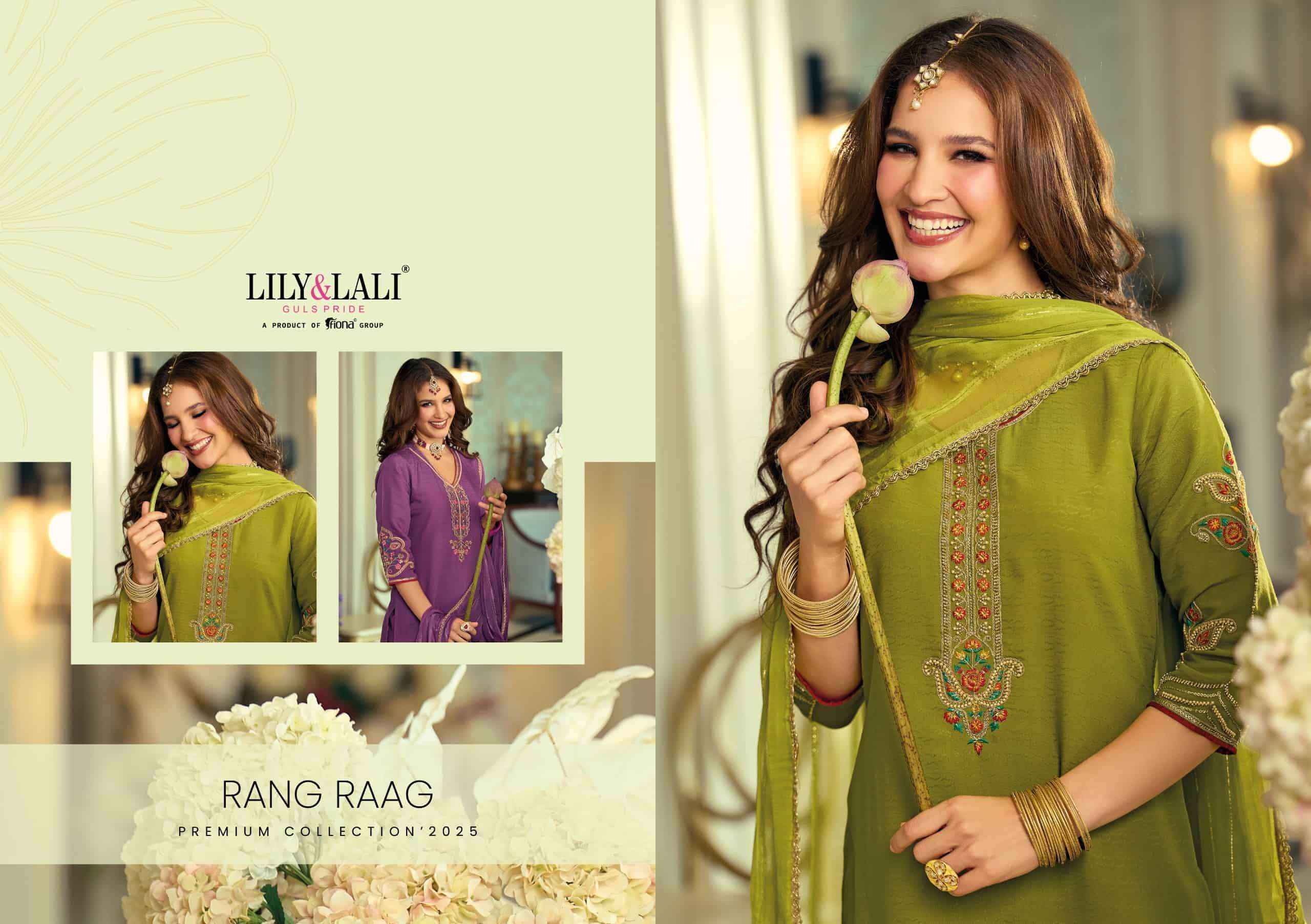 Lily And Lali Rang Raag Premium Design Kurti Pant Dupatta Set Wholesale Price ( 4 Pcs Catalog )