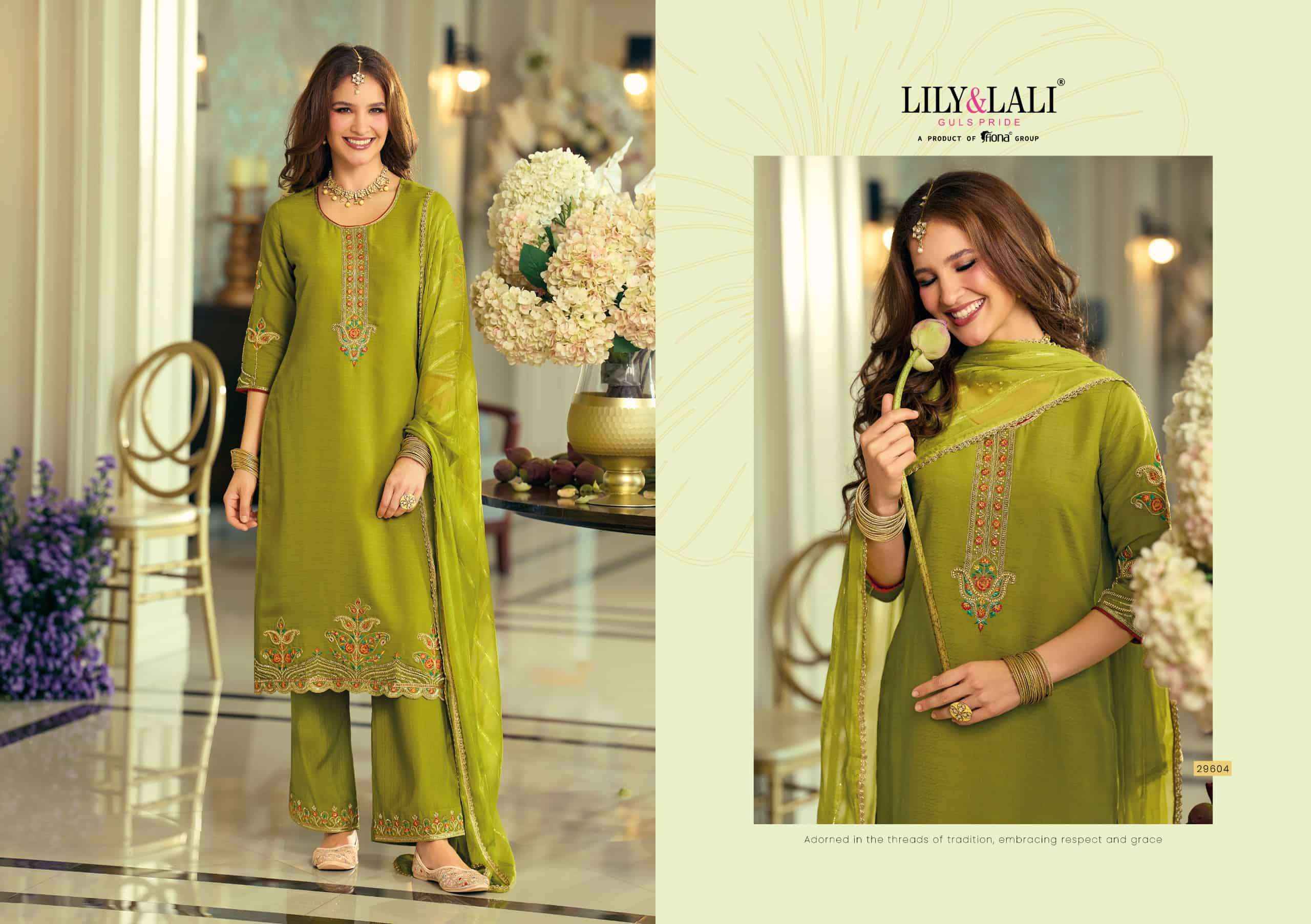Lily And Lali Rang Raag Premium Design Kurti Pant Dupatta Set Wholesale Price ( 4 Pcs Catalog )