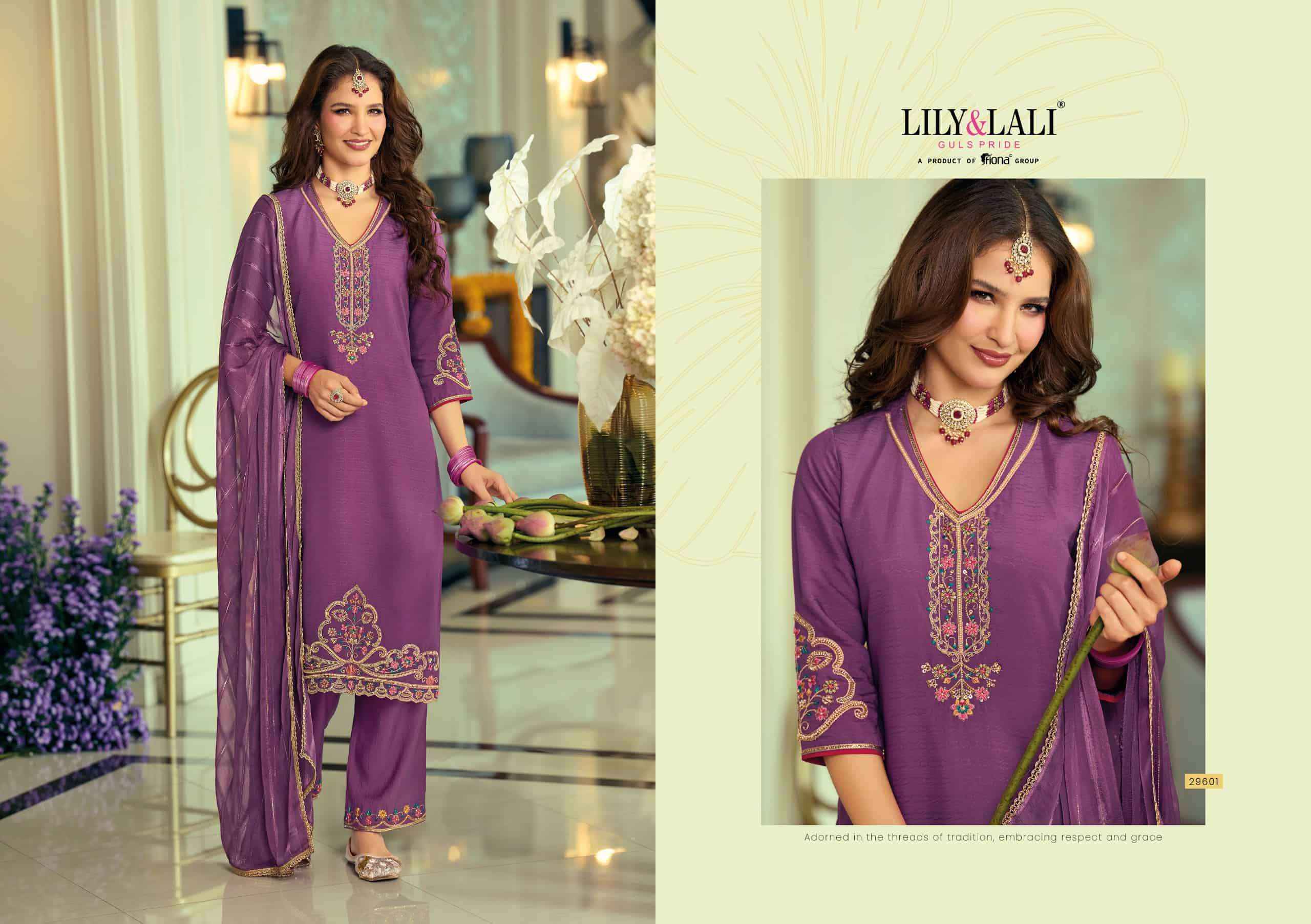 Lily And Lali Rang Raag Premium Design Kurti Pant Dupatta Set Wholesale Price ( 4 Pcs Catalog )