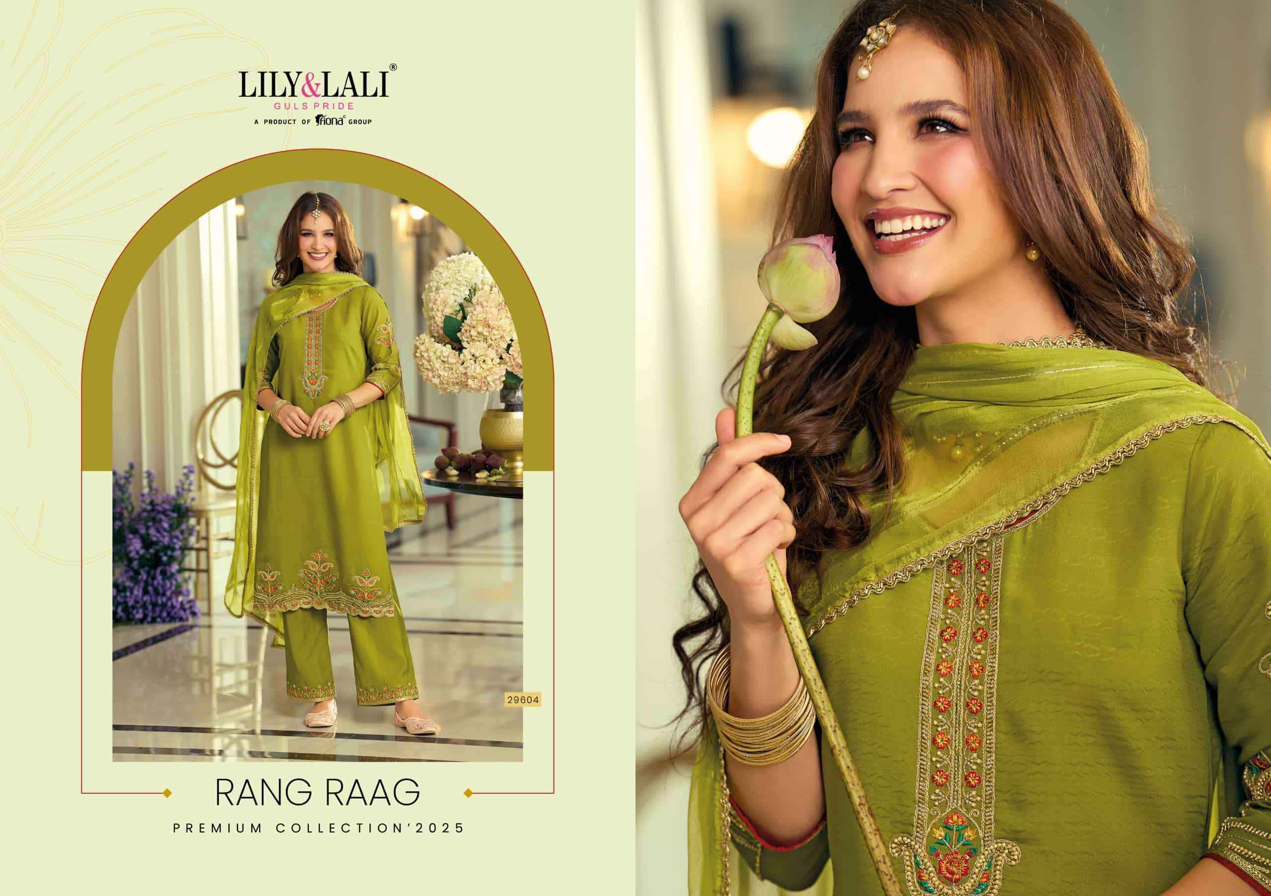 Lily And Lali Rang Raag Premium Design Kurti Pant Dupatta Set Wholesale Price ( 4 Pcs Catalog )