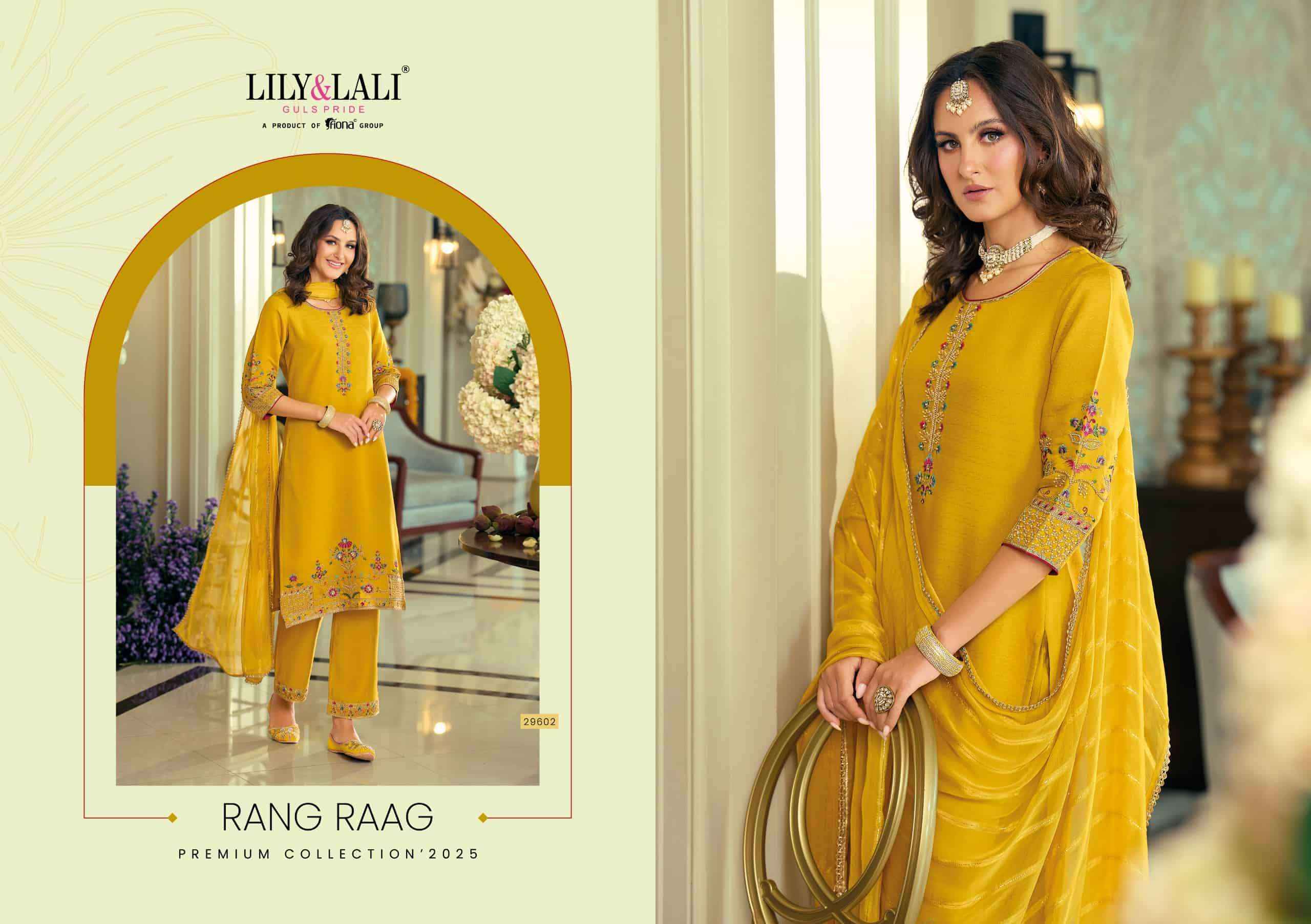 Lily And Lali Rang Raag Premium Design Kurti Pant Dupatta Set Wholesale Price ( 4 Pcs Catalog )