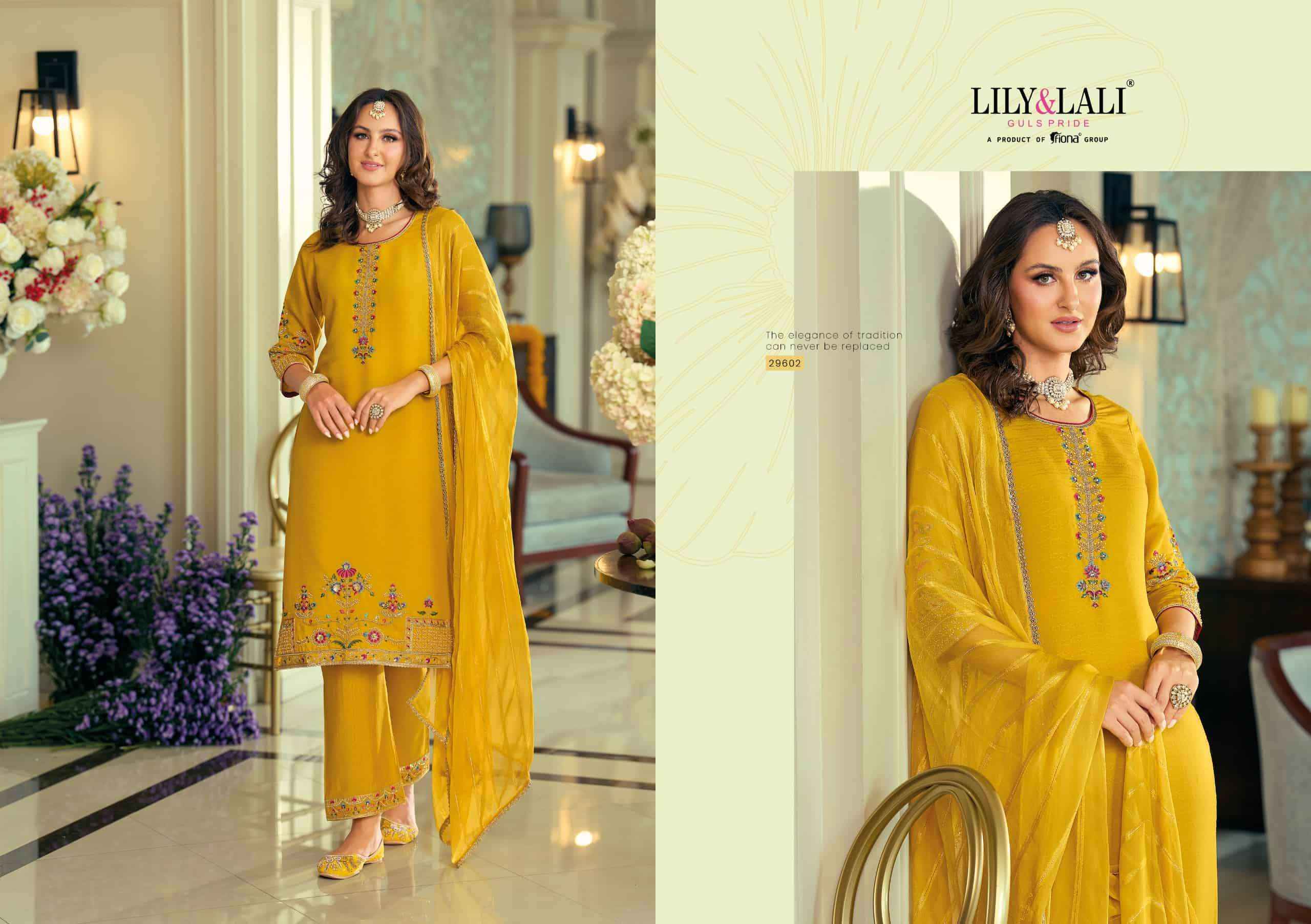Lily And Lali Rang Raag Premium Design Kurti Pant Dupatta Set Wholesale Price ( 4 Pcs Catalog )