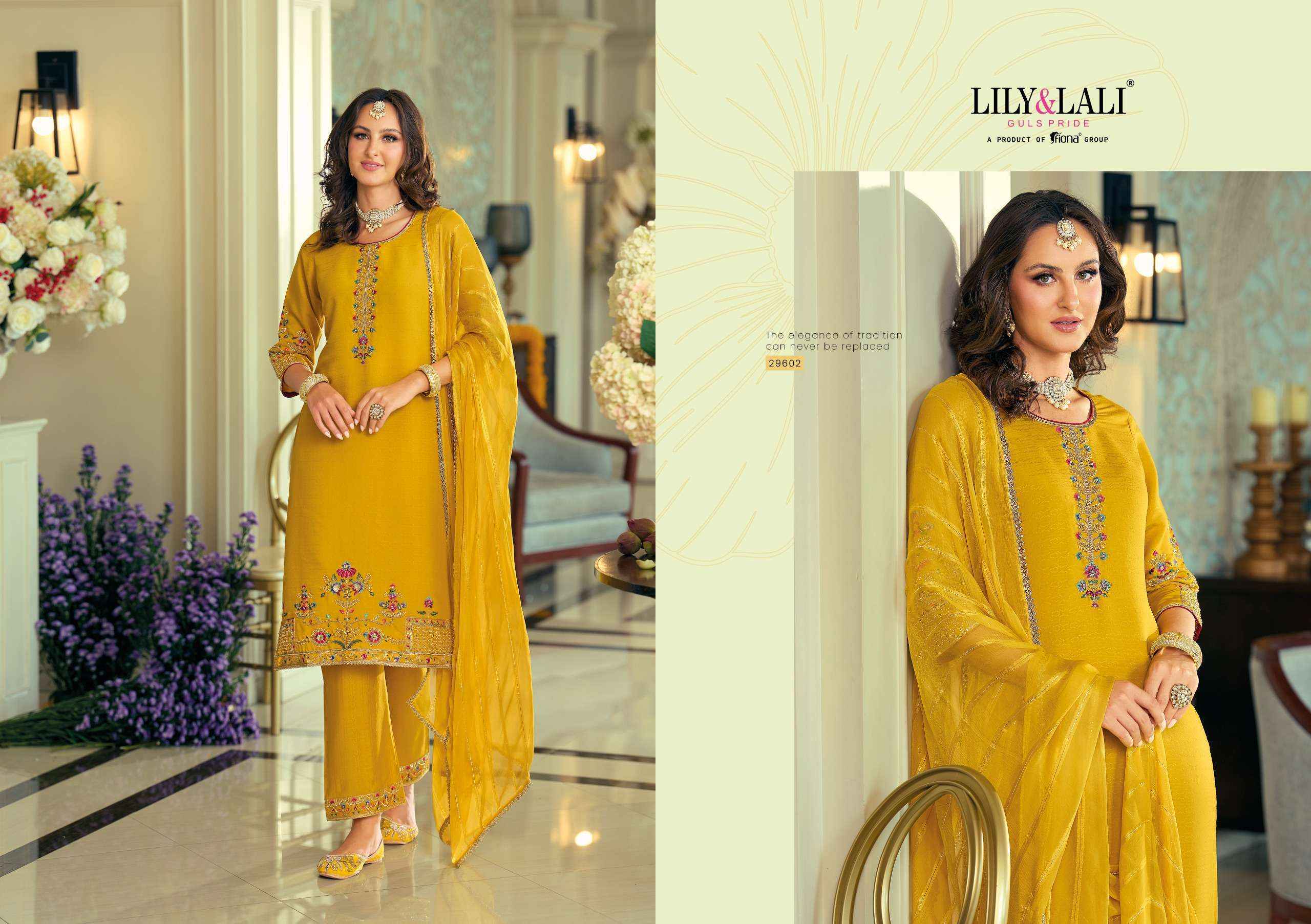 Lily & Lali Rang Raag Viscose Silk Readymade Suits Wholesale Price ( 4 pcs Catalogue )