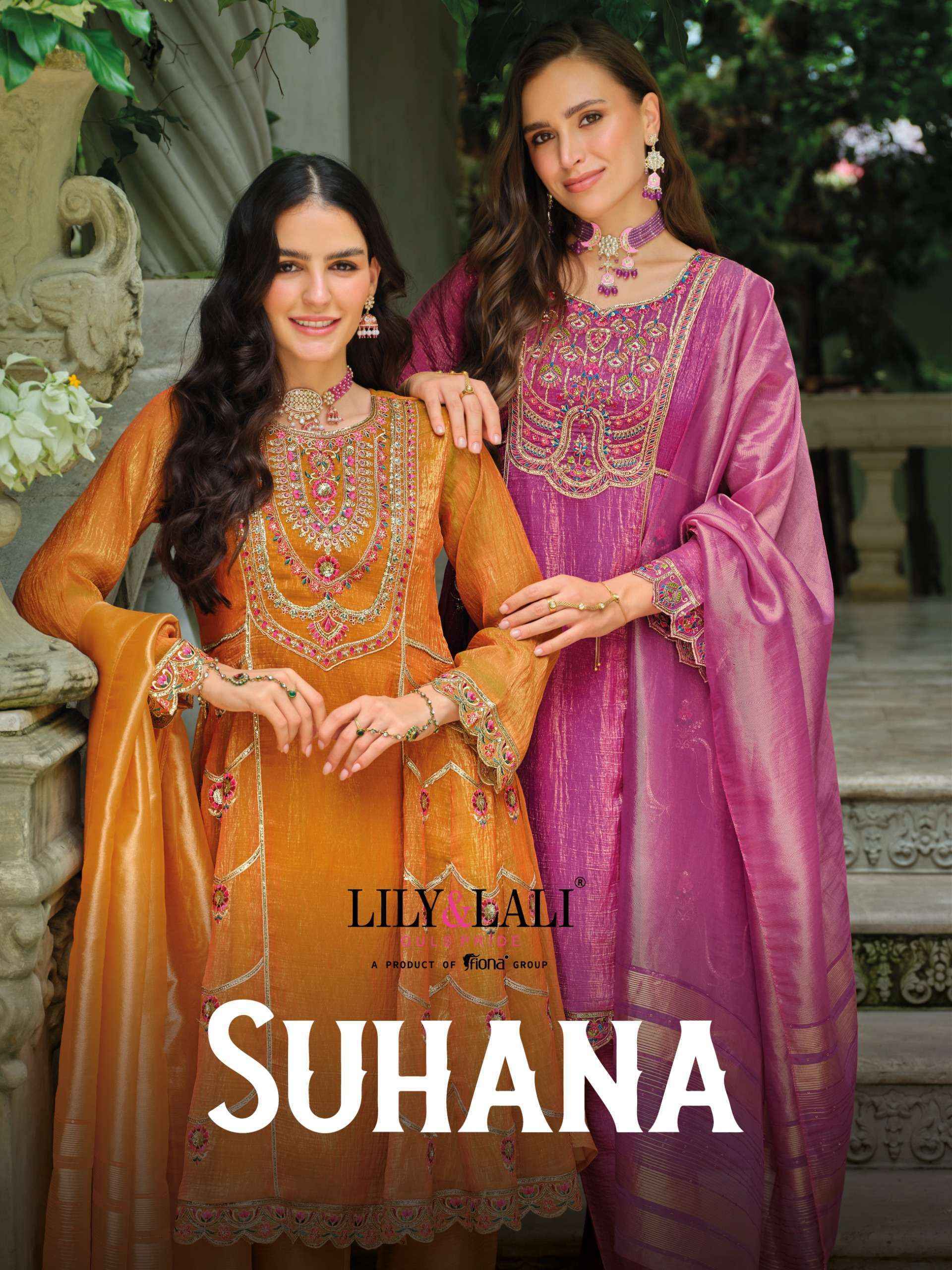 Lily & Lali Suhana Readymade Simer Silk Suit Wholesale Rate ( 4 Pcs Catalog )