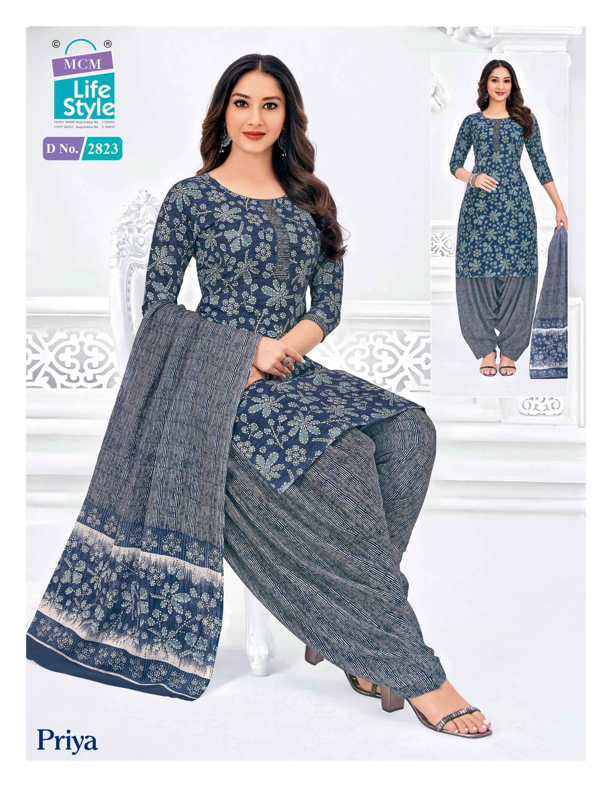 MCM Lifestyle Priya Vol 28 Readymade Cotton Suit Wholesale Rate ( 24 Pcs Catalog )