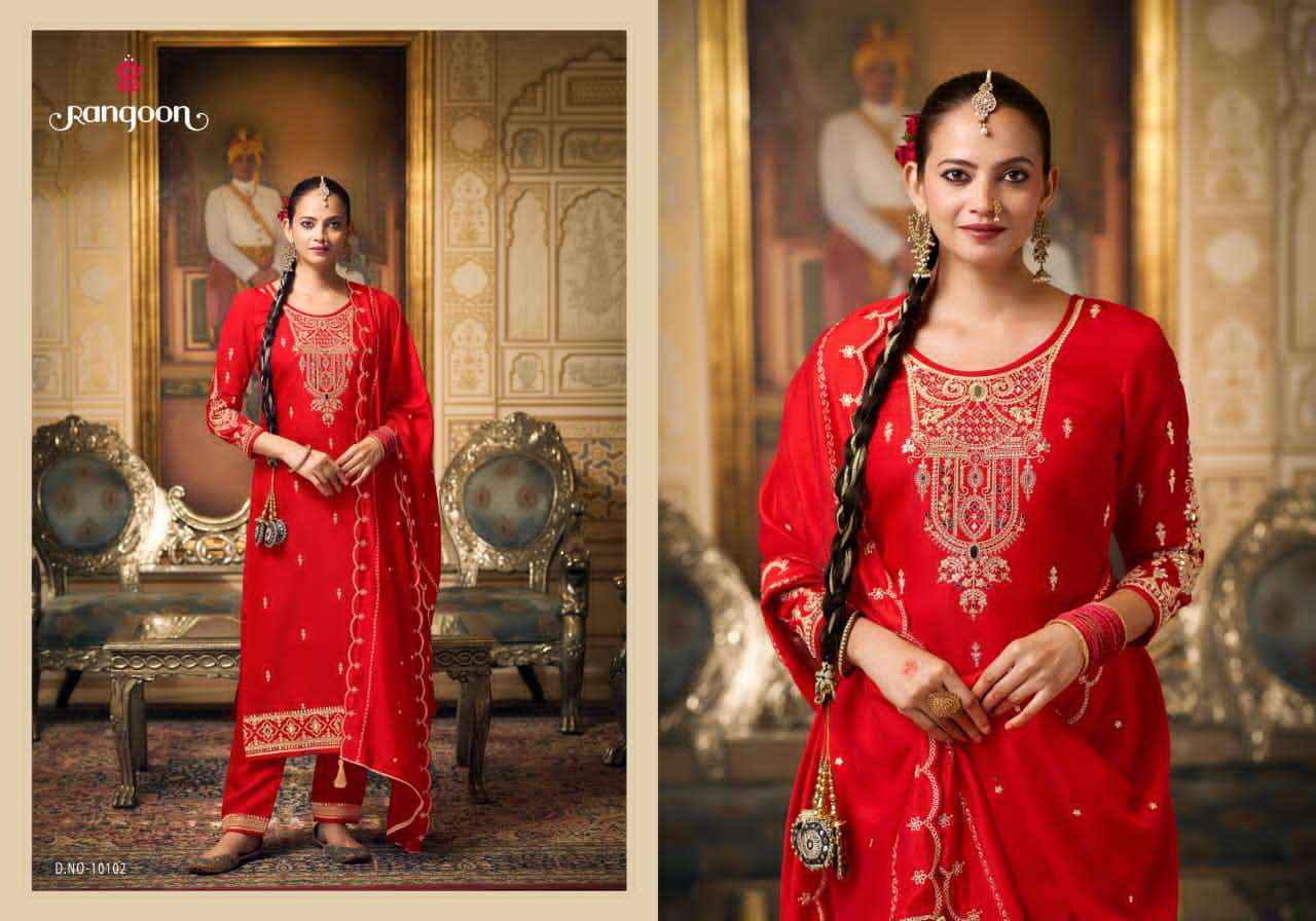 Rangoon Chandani Exclusive Readymade 3 Piece Suit Collection Wholesale Rate ( 4 Pcs Catalog )