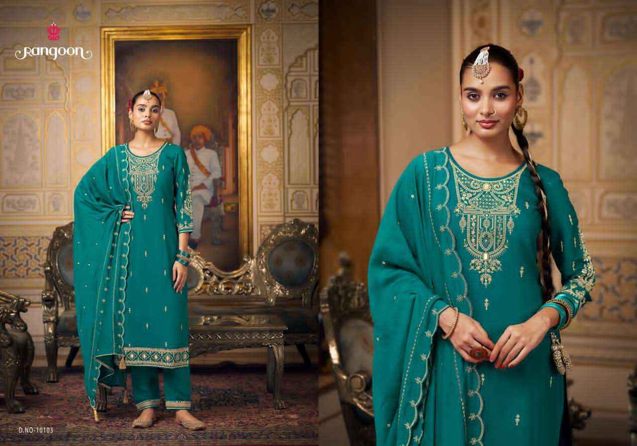 Rangoon Chandani Exclusive Readymade 3 Piece Suit Collection Wholesale Rate ( 4 Pcs Catalog )