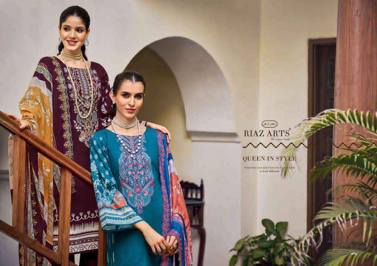 Riaz Arts Bin Saeed Vol 11 Exclusive Cotton Salwar Kameez Wholesale Rate ( 6 Pcs Catalog )