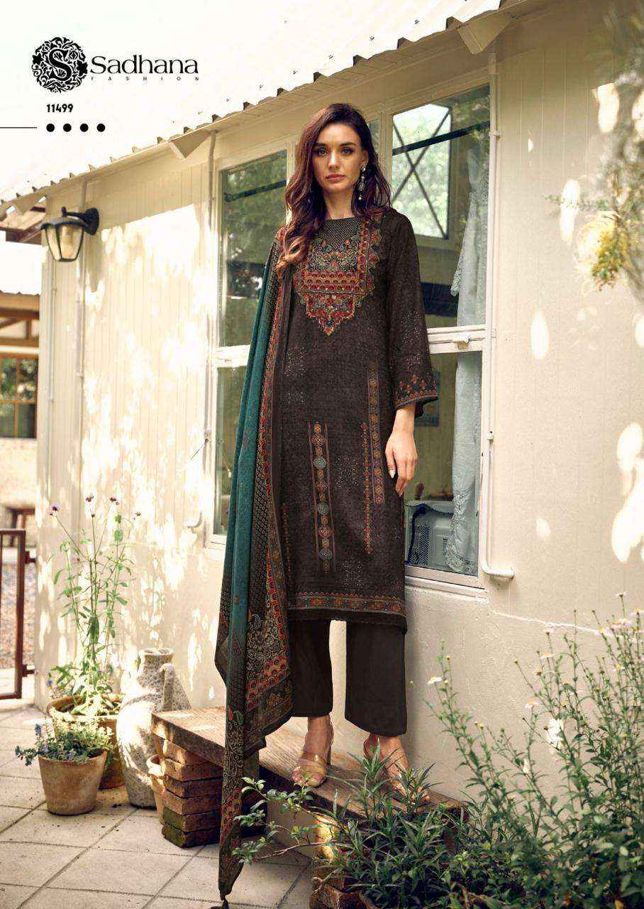 Sadhana Fashion Amariah Fancy Pashmina Winter Wear Suit Wholesale Rate ( 6 Pcs Catalog )