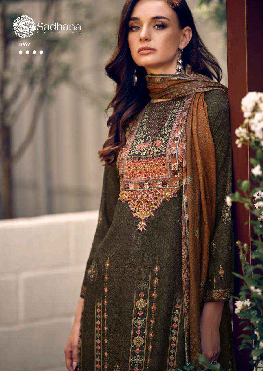 Sadhana Fashion Amariah Fancy Pashmina Winter Wear Suit Wholesale Rate ( 6 Pcs Catalog )