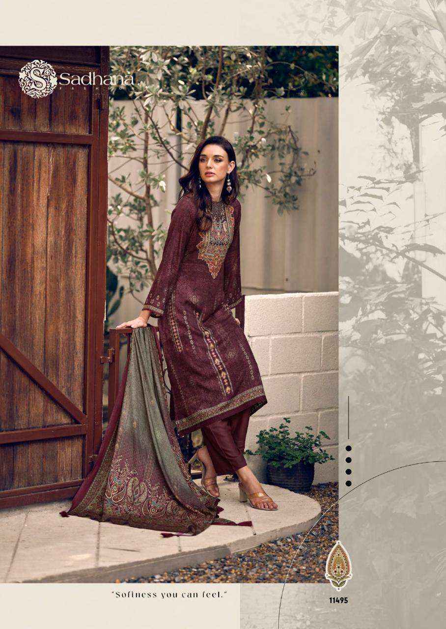 Sadhana Fashion Amariah Fancy Pashmina Winter Wear Suit Wholesale Rate ( 6 Pcs Catalog )