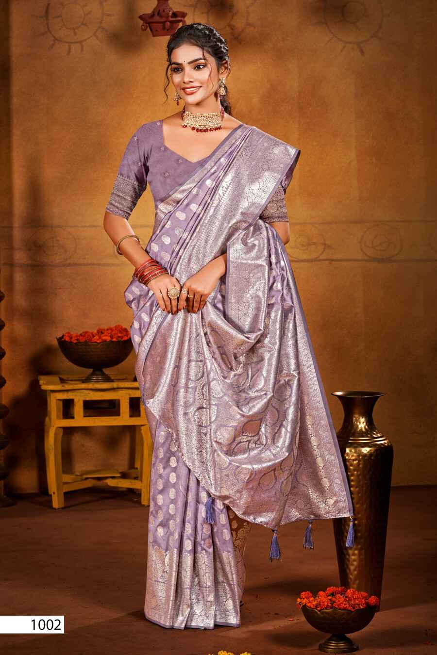 Saroj Gauri Nandan Silk Vol 2 Traditional Silk Saree Wholesale Market ( 4 Pcs Catalogue )