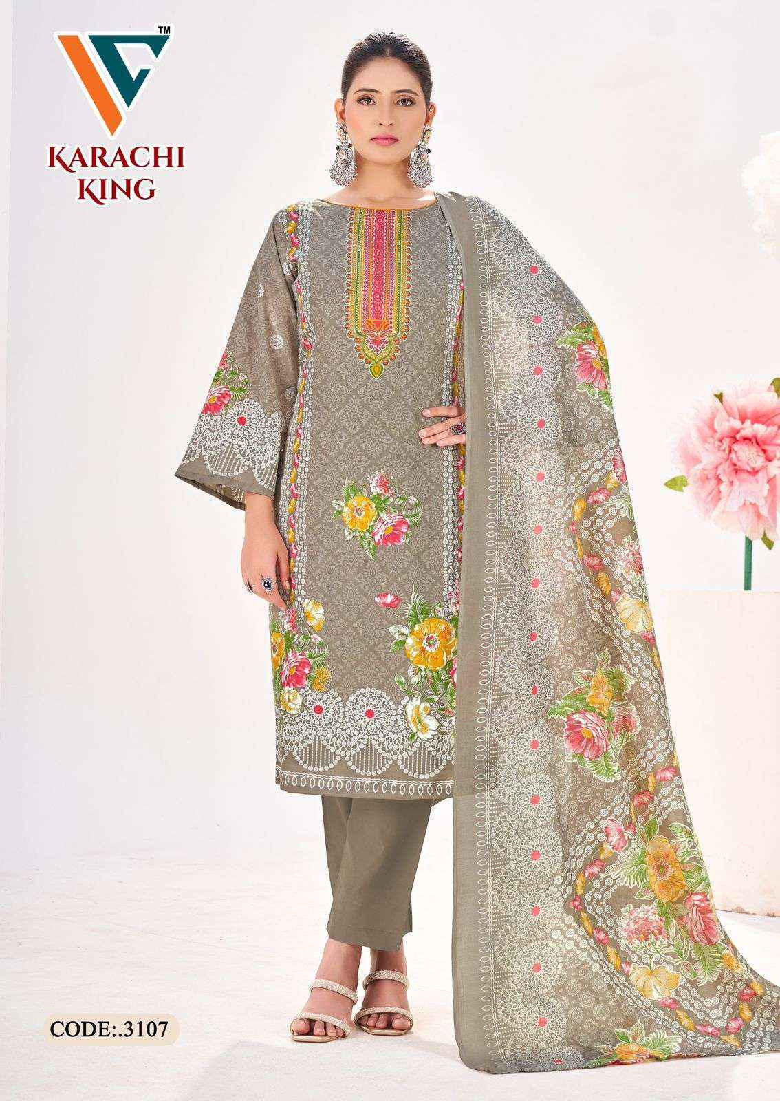 Vandana Creation Karachi King Vol 31 Cotton Dress Material Wholesale Price ( 8 pcs Catalogue )
