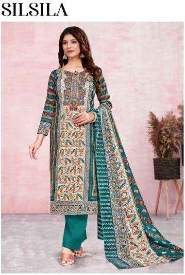 Vandana Fashion Silsila Pure Jam Cotton Fancy Salwar Kameez Wholesale Rate ( 4 Pcs Catalog )