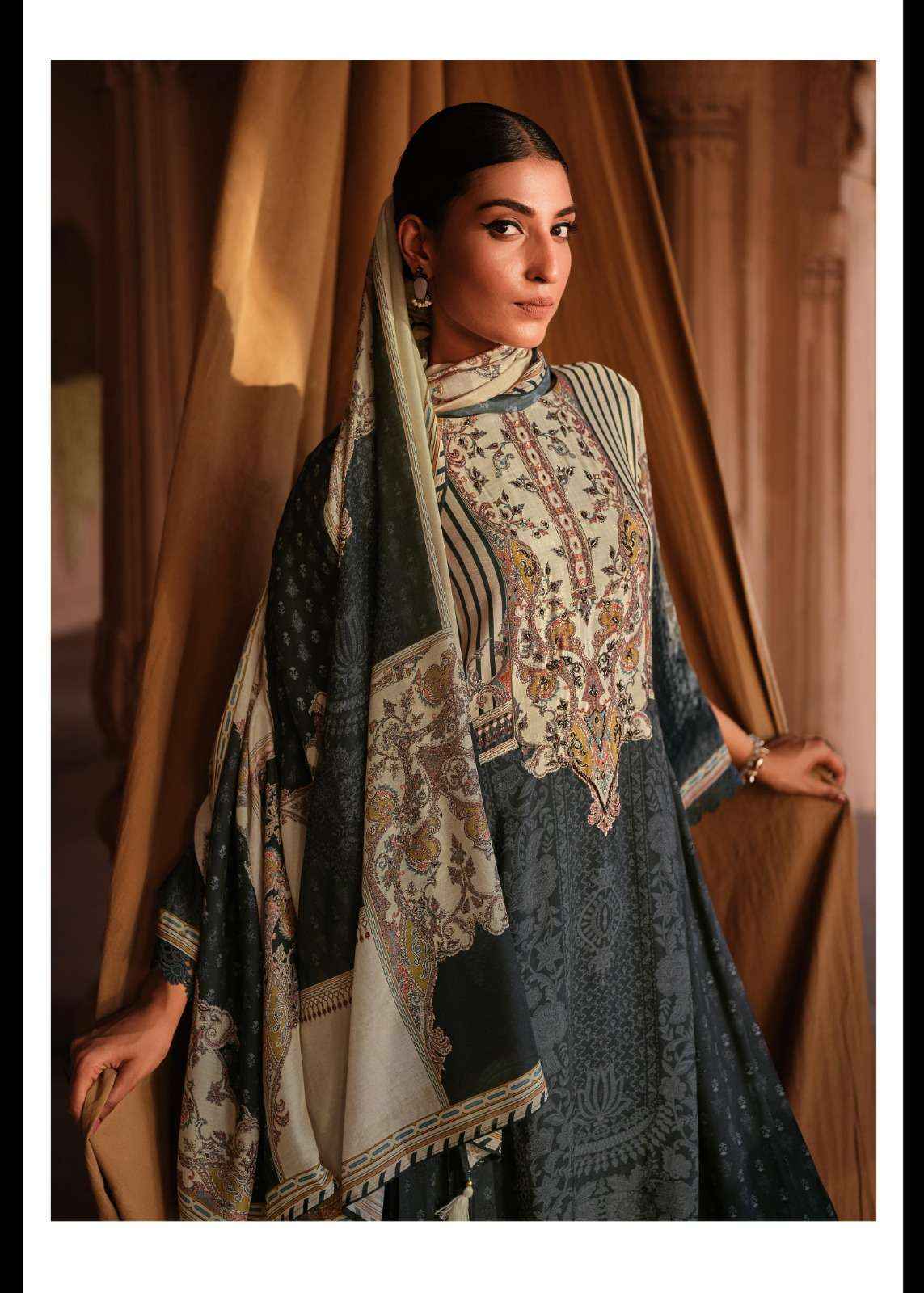 Varsha Ether Pashmina Excusive Designer Pashmina Dress Material Wholesale Rate ( 2 Pcs Catalog )