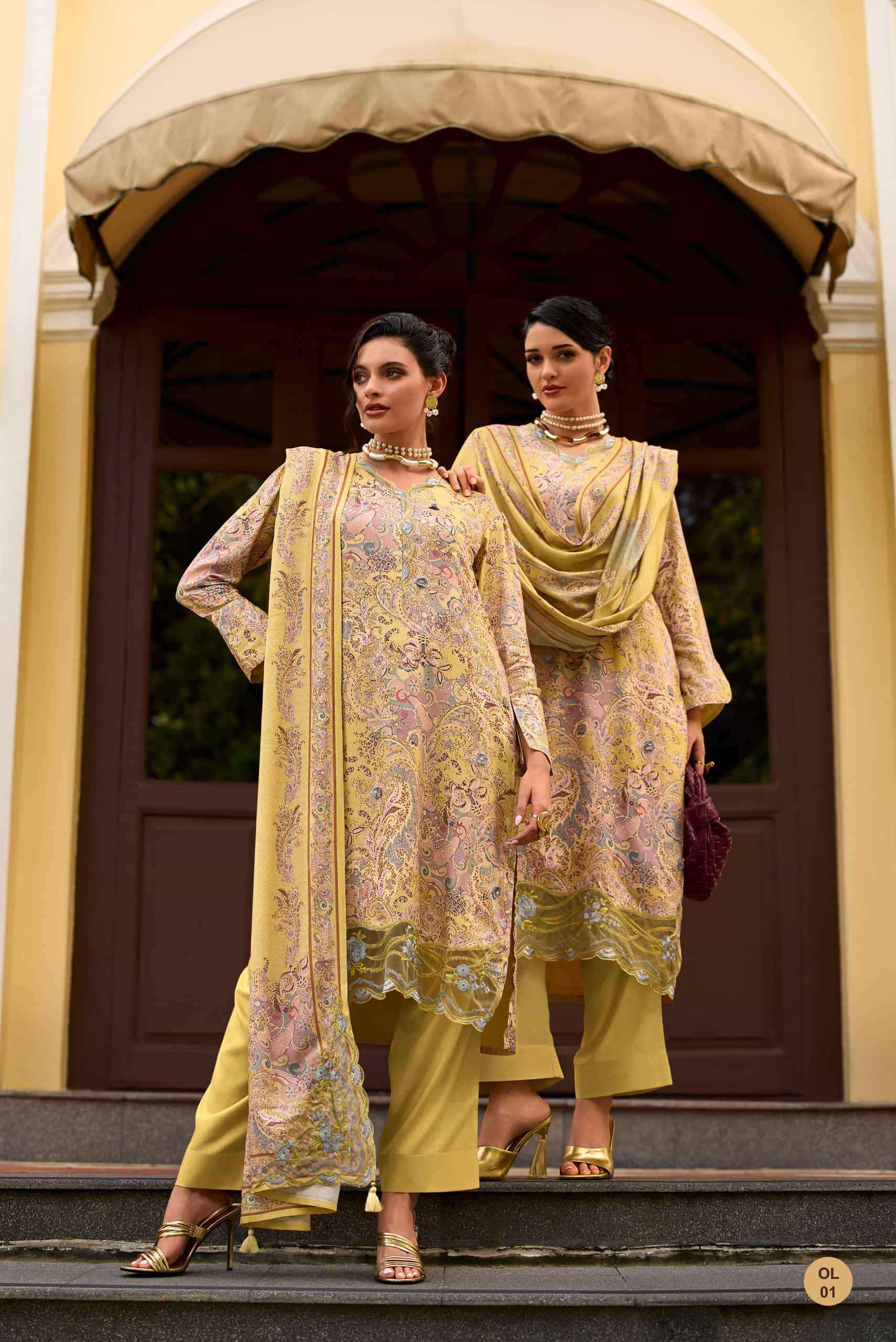Varsha One And Only Exclusive Fancy Pashmina Suit Collection ( 4 Pcs Catalog )