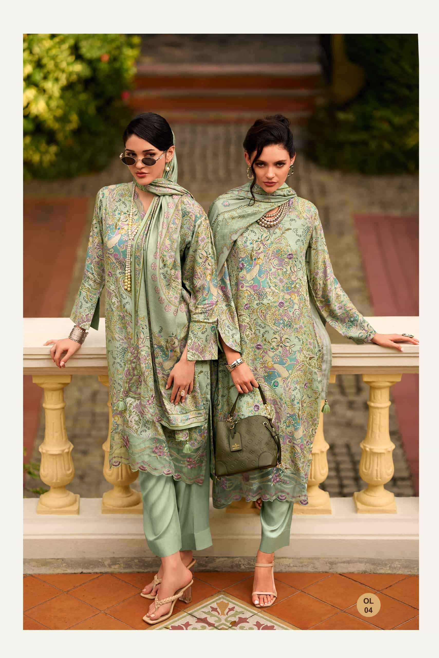 Varsha One And Only Exclusive Fancy Pashmina Suit Collection ( 4 Pcs Catalog )