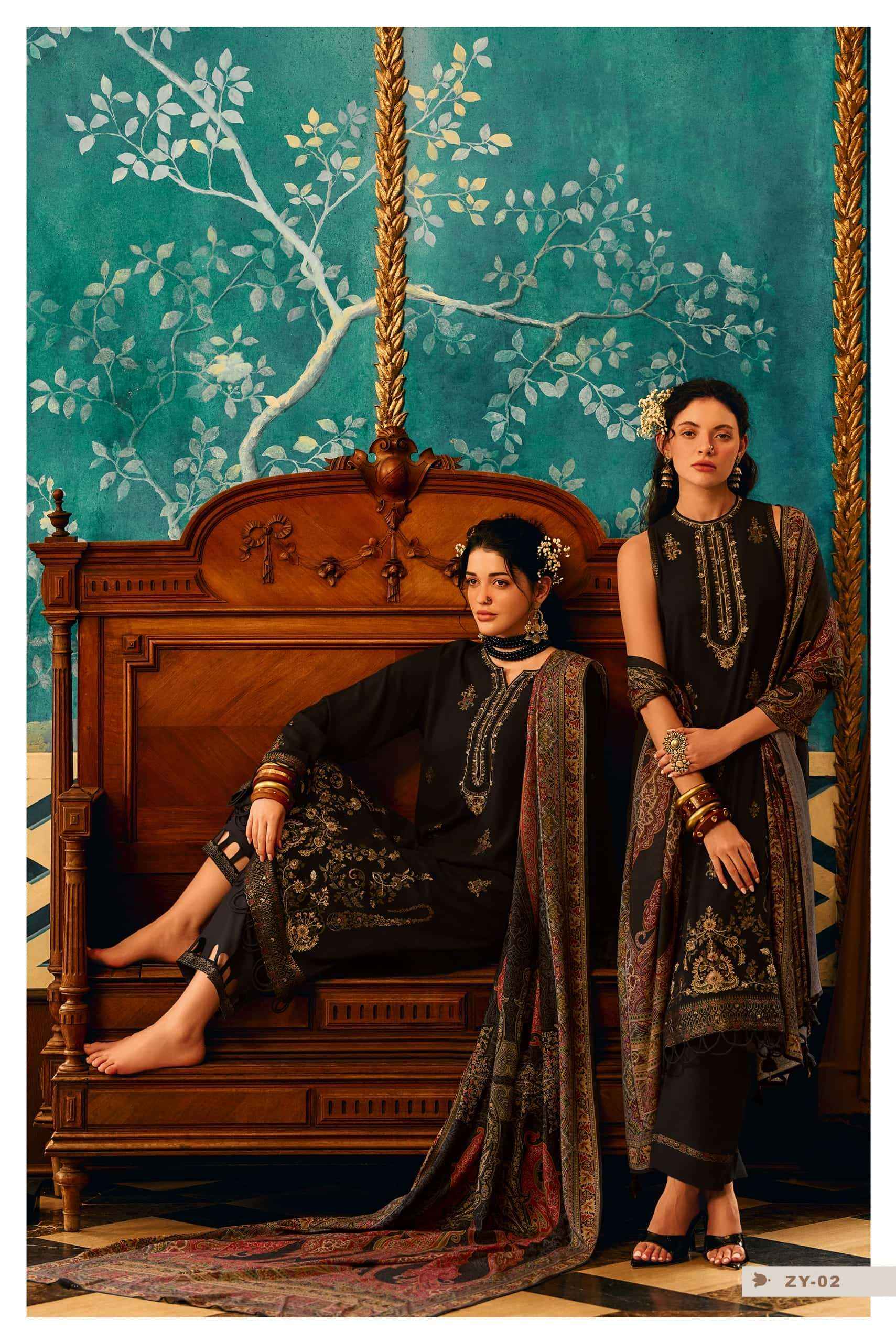 Varsha Zyan Winter Collection Fancy Ladie Dress Whlesale Rate ( 3 Pcs Catalog )