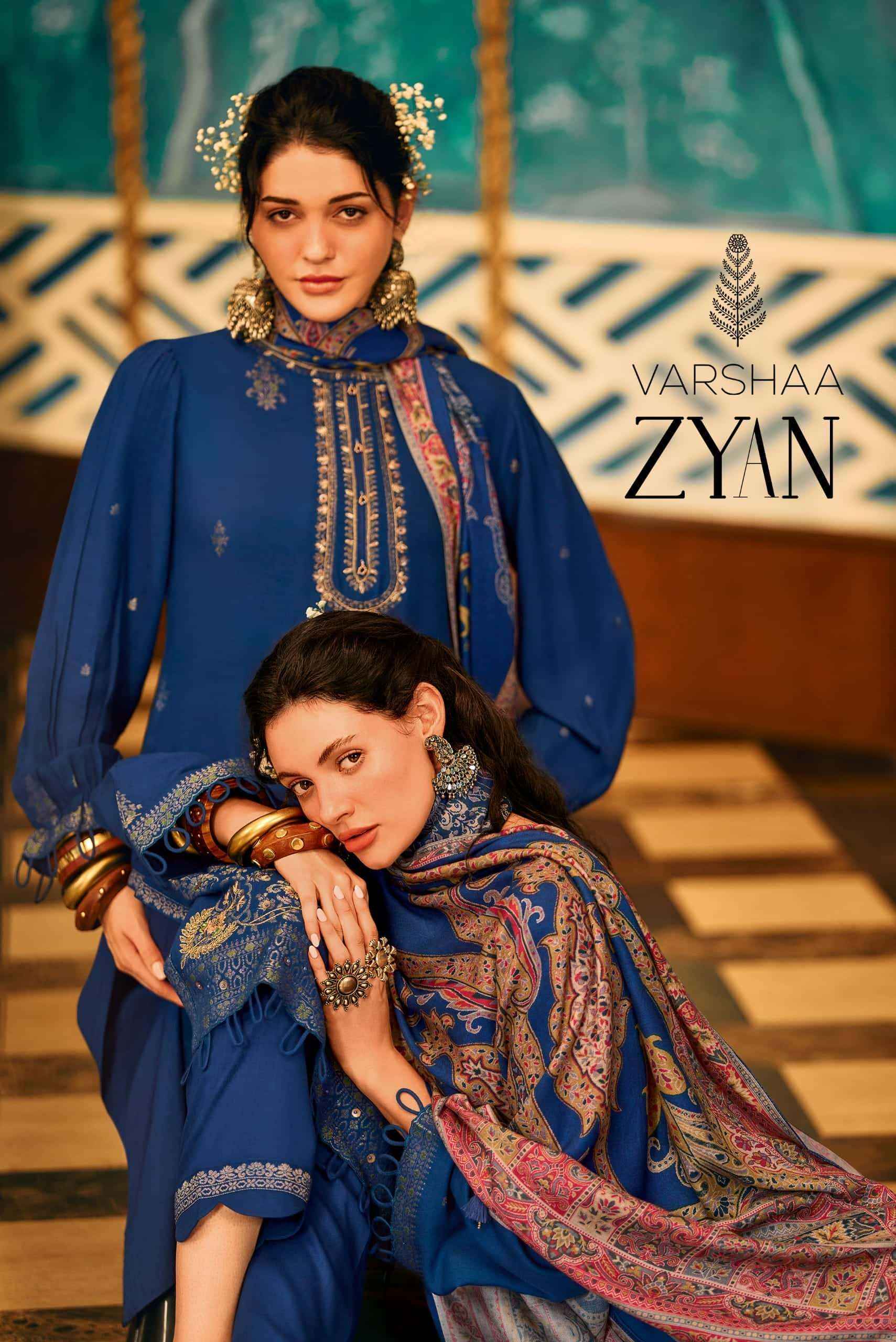 Varsha Zyan Winter Collection Fancy Ladie Dress Whlesale Rate ( 3 Pcs Catalog )