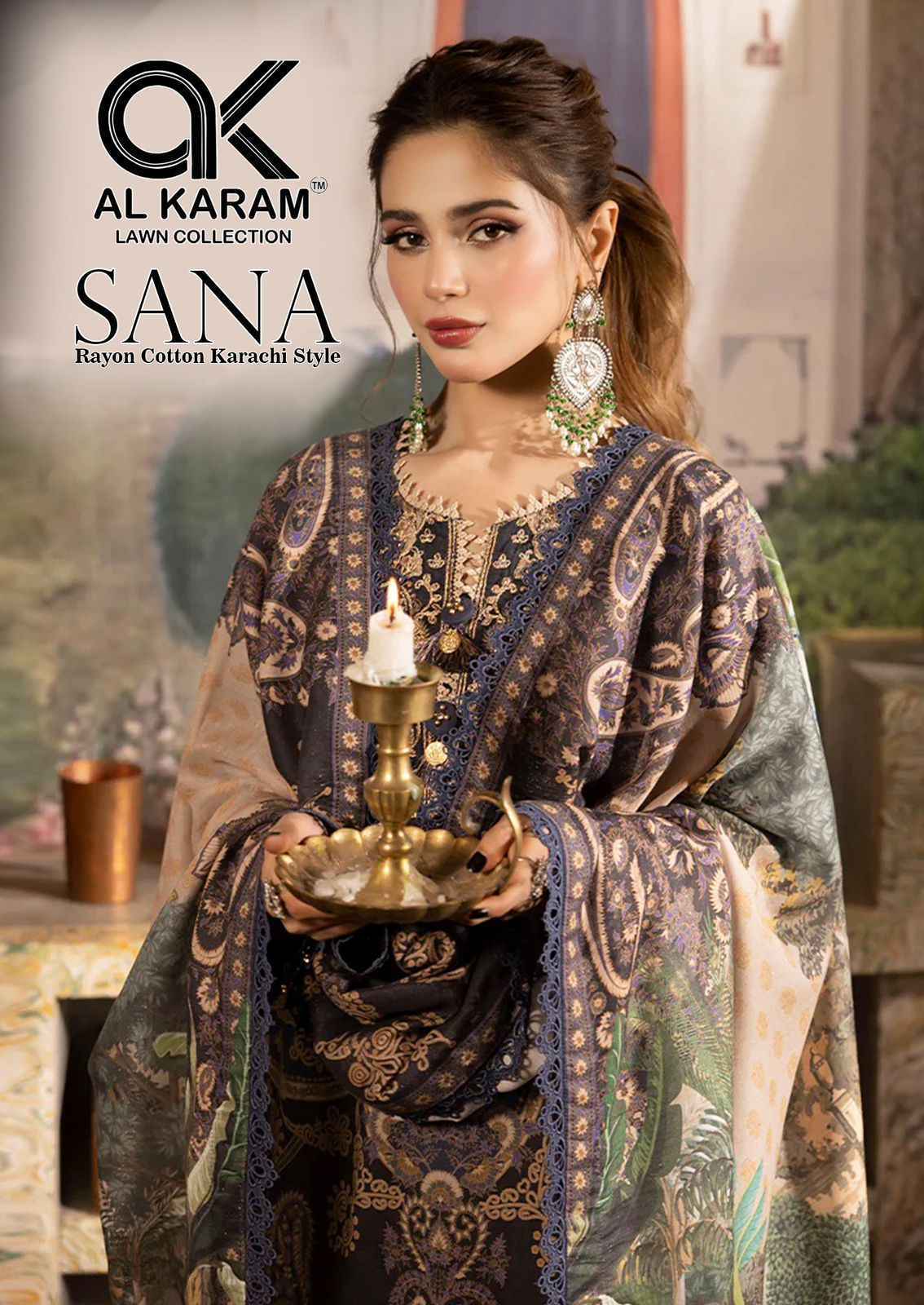Al Karam Sana Cotton Salwar Kameez Wholesale Rate ( 6 Pcs Catalog )