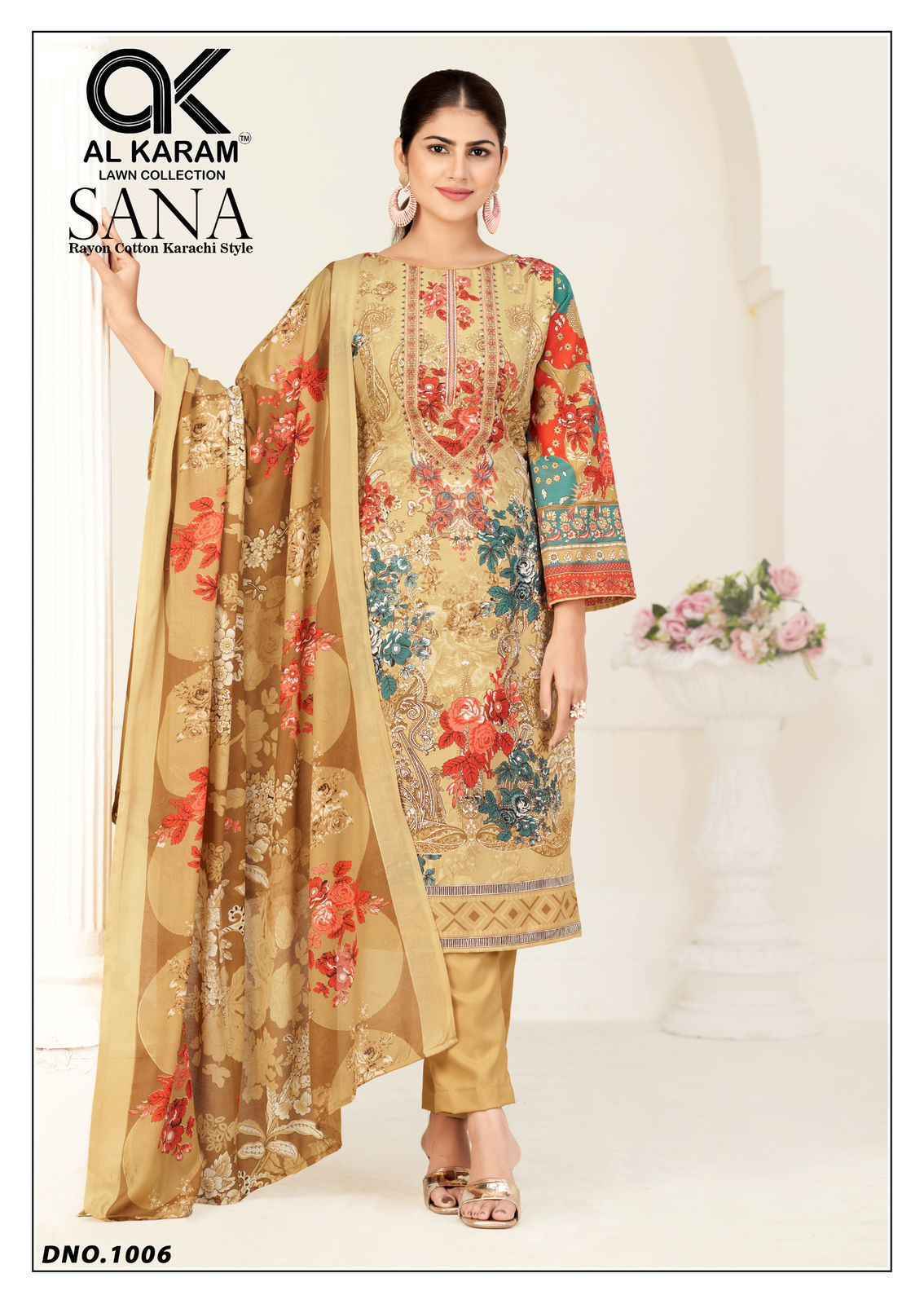 Al Karam Sana Cotton Salwar Kameez Wholesale Rate ( 6 Pcs Catalog )
