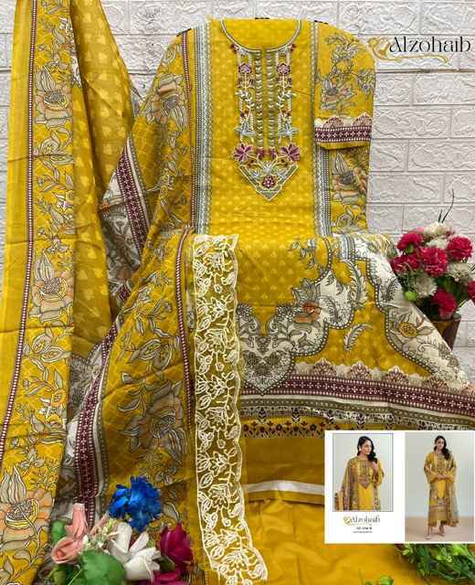 Al Zohaib Aalsha Vol 1 Cotton Salwar Kameez Wholesale Rate ( 4 Pcs Catalog )