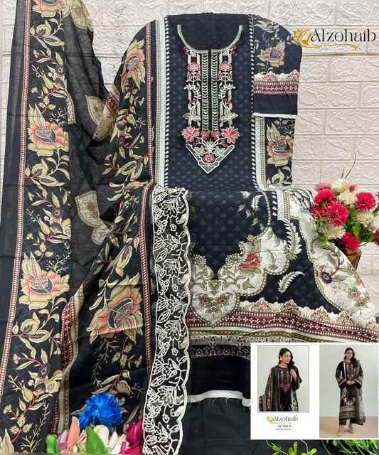 Al Zohaib Aalsha Vol 1 Cotton Salwar Kameez Wholesale Rate ( 4 Pcs Catalog )