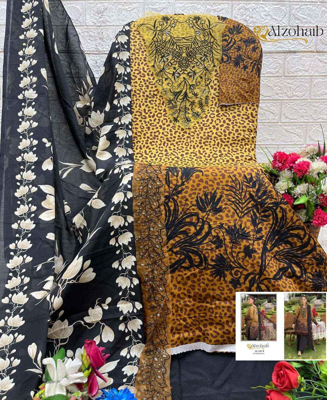 Al Zohaib Aamina Vol 1 Cotton Salwar Kameez Wholesale Rate ( 4 Pcs Catalog )