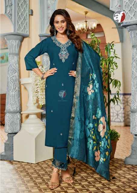 Anju Fabrics Mayra Vol 8 Modal Silk Kurti Combo Wholesale Rate ( 6 Pcs Catalog )