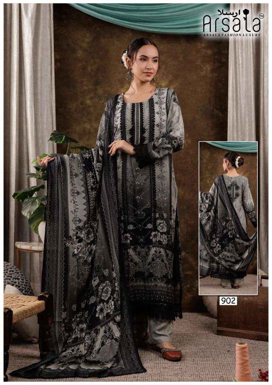 Arsala Fashion Amira Vol 9 Lawn Cotton Salwar Kameez Wholesale Rate ( 6 Pcs Catalog )