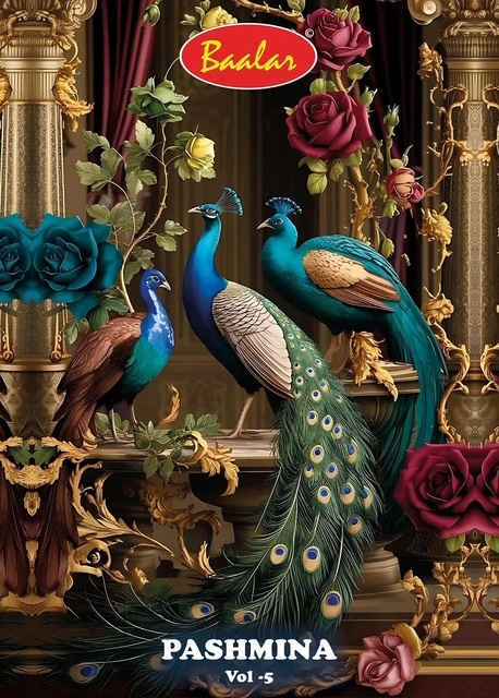 Baalar Pashmina Vol 5 Cotton Salwar Kameez Wholesale Rate ( 12 Pcs Catalog )