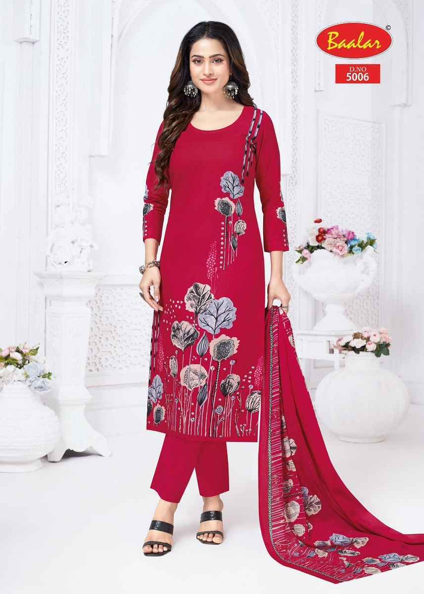 Baalar Pashmina Vol 5 Cotton Salwar Kameez Wholesale Rate ( 12 Pcs Catalog )