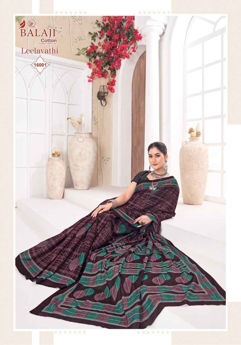 Balaji Leelavati Vol 16 Cotton Saree Wholesale Rate ( 20 Pcs Catalog )