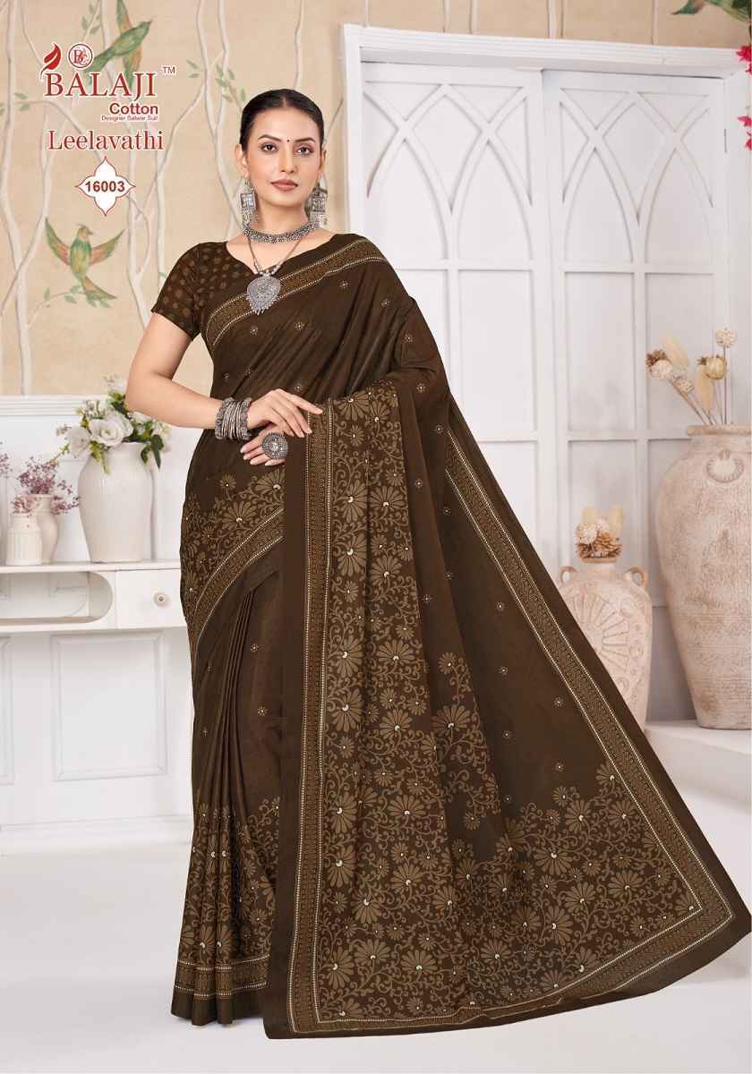 Balaji Leelavati Vol 16 Cotton Saree Wholesale Rate ( 20 Pcs Catalog )
