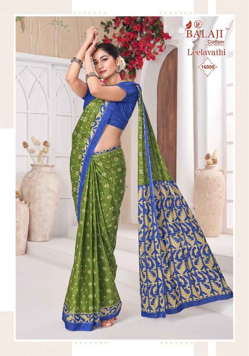 Balaji Leelavati Vol 16 Cotton Saree Wholesale Rate ( 20 Pcs Catalog )
