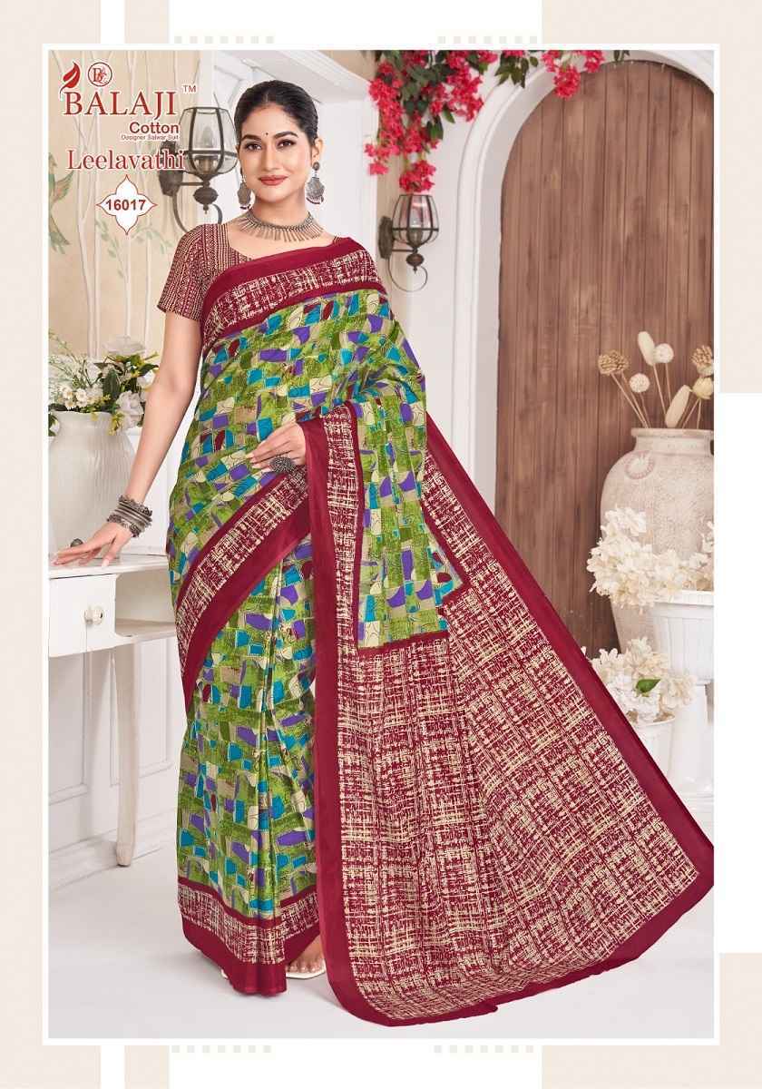Balaji Leelavati Vol 16 Cotton Saree Wholesale Rate ( 20 Pcs Catalog )