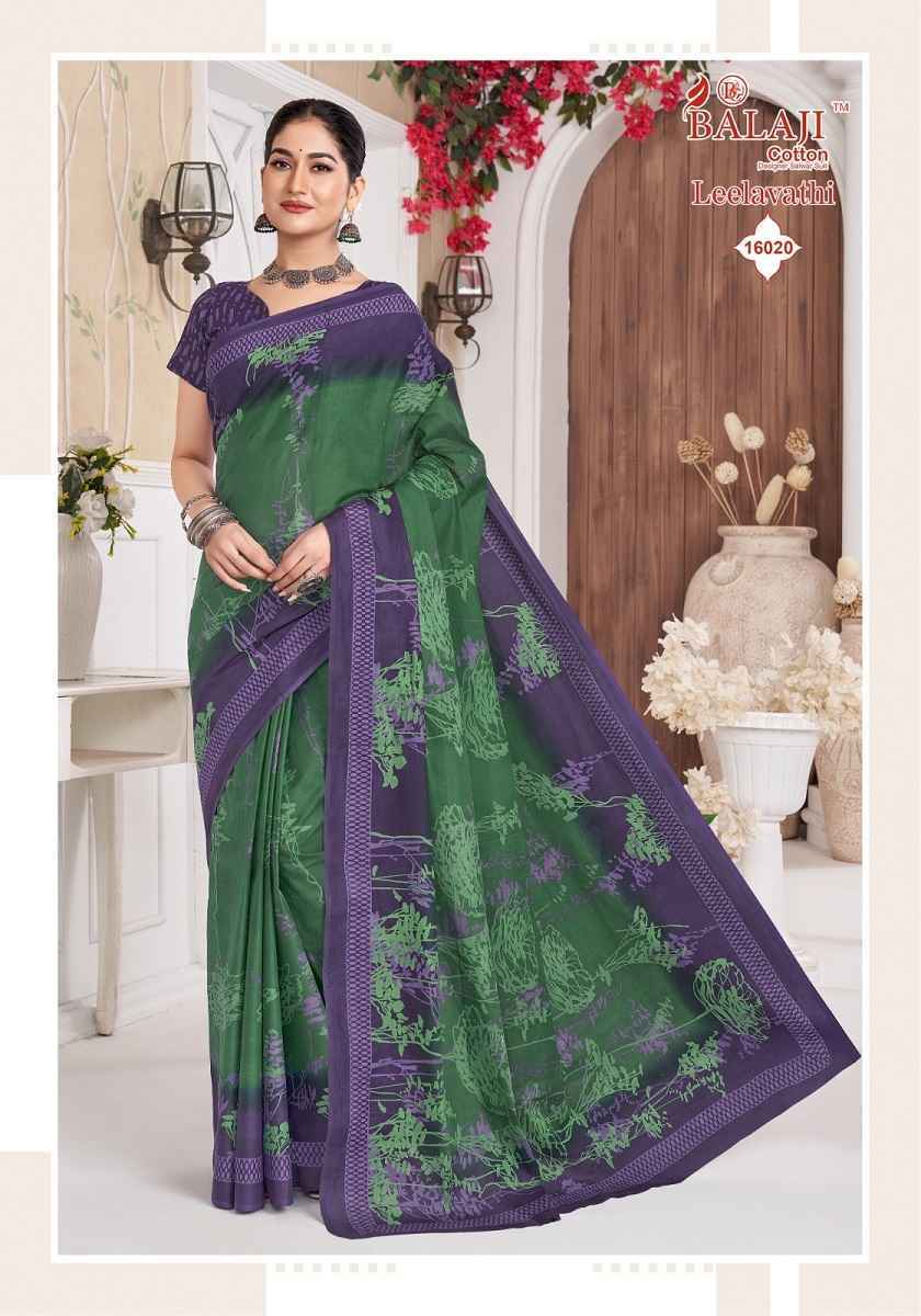 Balaji Leelavati Vol 16 Cotton Saree Wholesale Rate ( 20 Pcs Catalog )