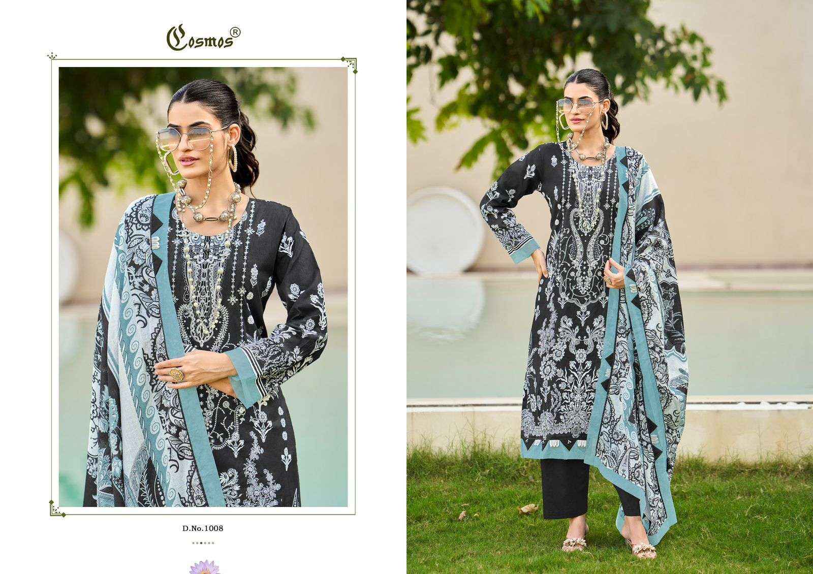 Cosmos Bliss Embroidery Lawn Vol 1 Exclusive Cotton Latest Salwar Kameez Wholesale Rate ( 8 Pcs Catalog )