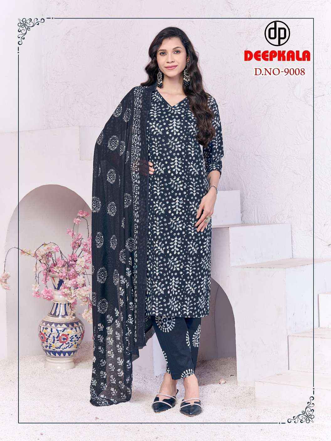 Deepkala Batik Special Vol 9 Batik Readymade Suit Surat Wholesaler ( 10 Pcs Catalogue )