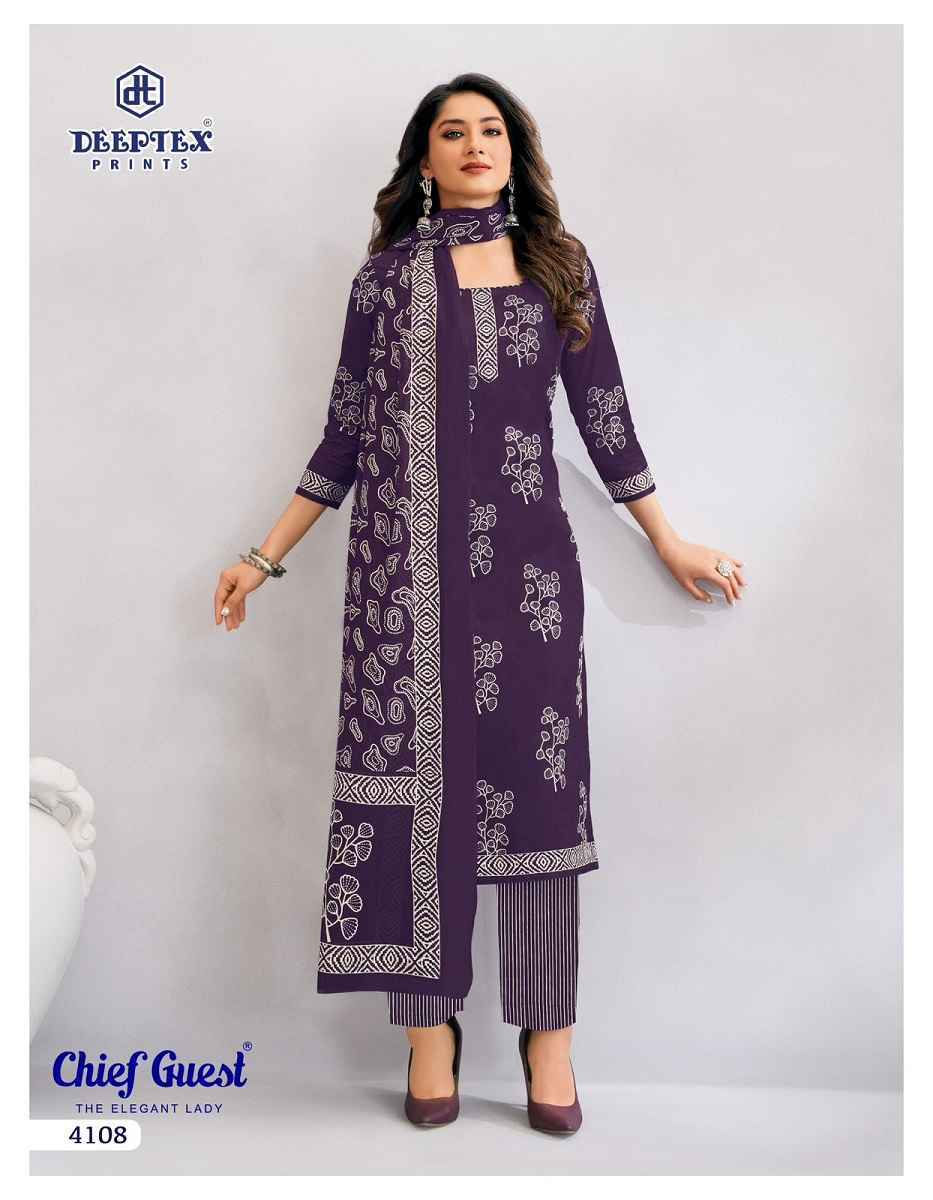 Deeptex Chief Guest Vol 41 Cotton Dress Material 15 pcs Catalogue